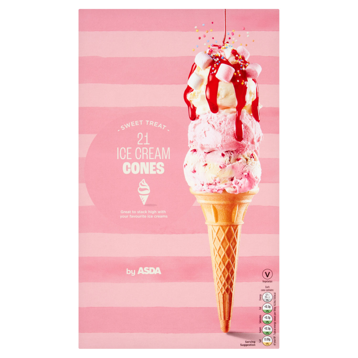 ASDA 21 Ice Cream Cones