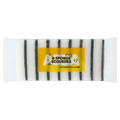 JUST ESSENTIALS by ASDA Just Essentials 8 Sponge Scourers