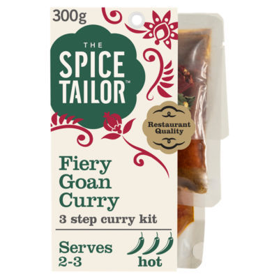 The Spice Tailor Fiery Goan Hot Indian Curry Sauce Kit 300g