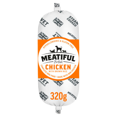 Meatiful British Chicken with Brown Rice Complete Dog Food