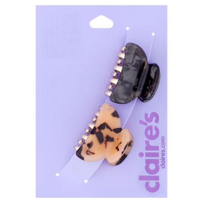 Claires 2 Tort and Marble Hair Claw