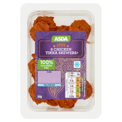 ASDA 8 Chicken Tikka Skewers