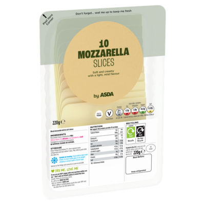 ASDA 10 Mozzarella Slices 220g