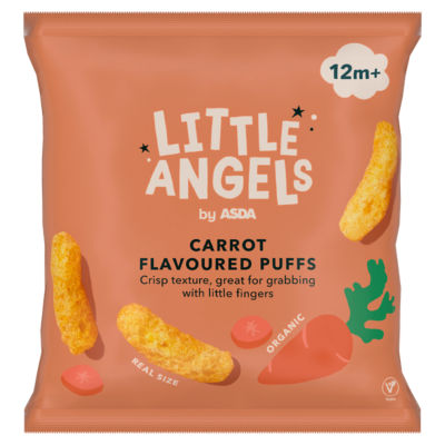 LITTLE ANGELS by ASDA Little Angels by  Carrot Flavoured Puffs 12m+ 20g