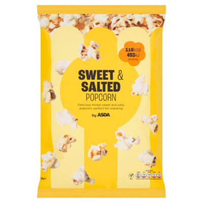 ASDA Sweet & Salted Popcorn 100g - ASDA Groceries
