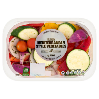 ASDA Herby Mediterranean Style Vegetables 400g