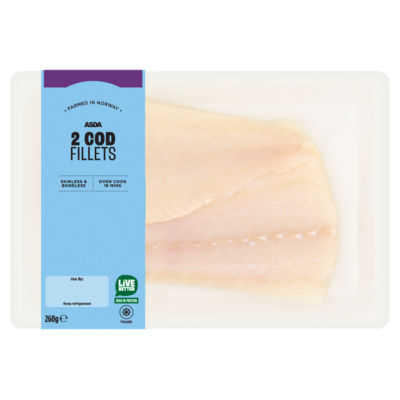 ASDA 2 Cod Fillets 260g