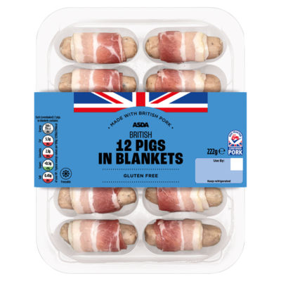 ASDA Delicious 12 Pigs in Blankets 222g
