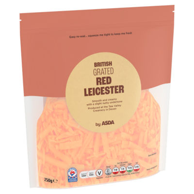 ASDA Grated Red Leicester British Cheese 250g