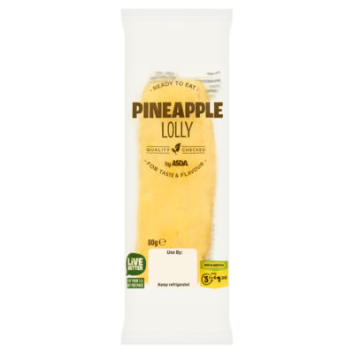 ASDA Juicy & Sweet Pineapple Lolly 80g
