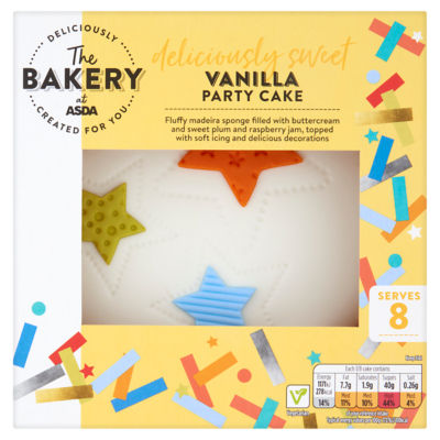 The BAKERY at ASDA The Bakery Vanilla Party Cake