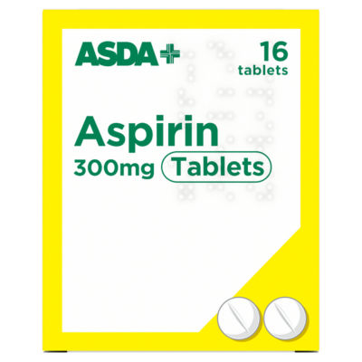 ASDA 16 Aspirin 300mg Tablets
