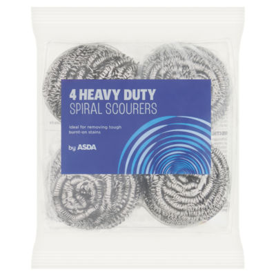 ASDA 4 Heavy Duty Spiral Scourers