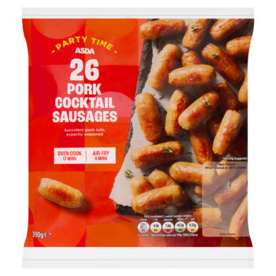 ASDA ASDA 26 Pork Cocktail Sausages 390g