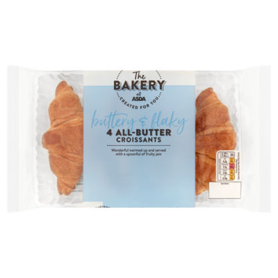 The BAKERY at ASDA The Bakery 4 All-Butter Croissants