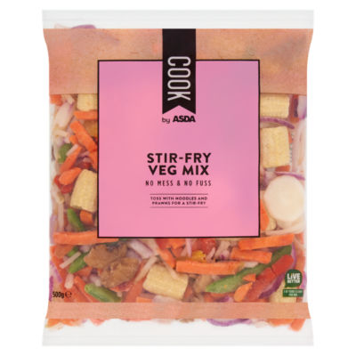 COOK by ASDA Cook Stir-Fry Veg Mix 500g