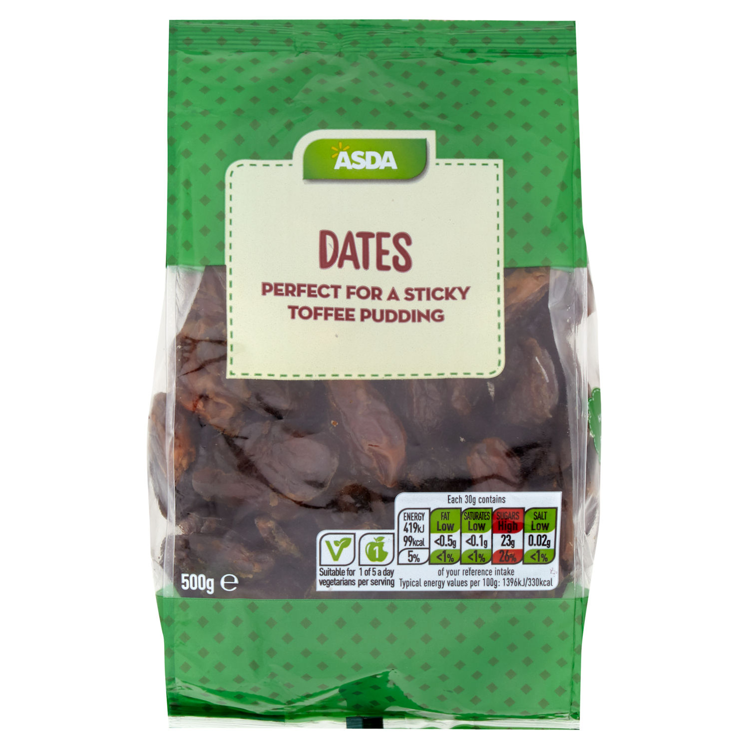 ASDA Dried Pitted Dates 500g