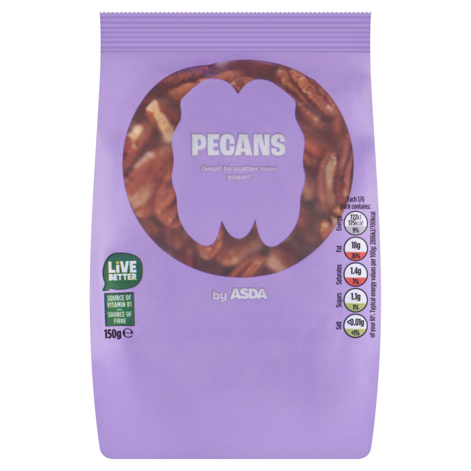 ASDA Pecans Pecan Nuts 150g