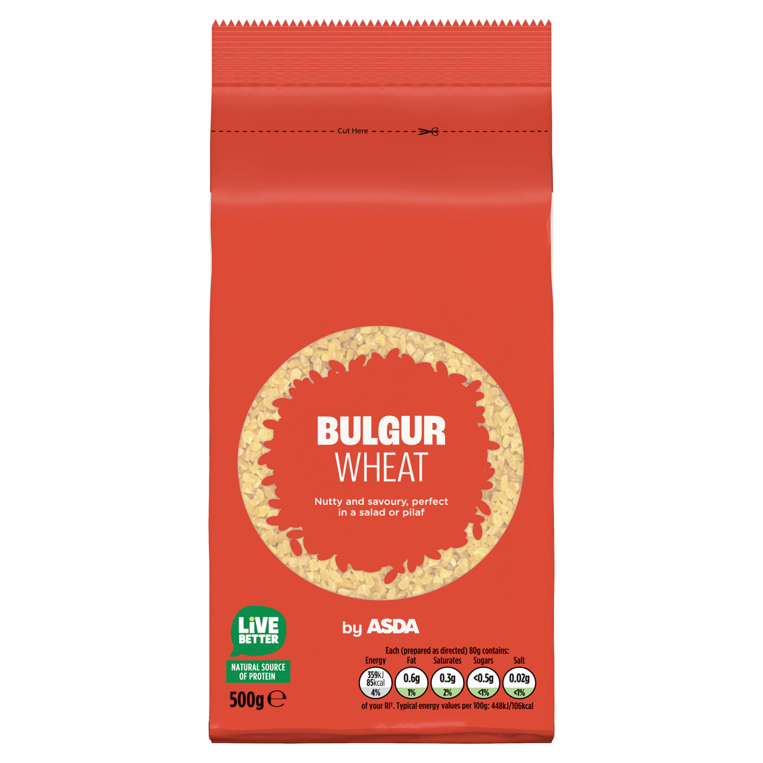 ASDA Bulgur Wheat Grain 500g