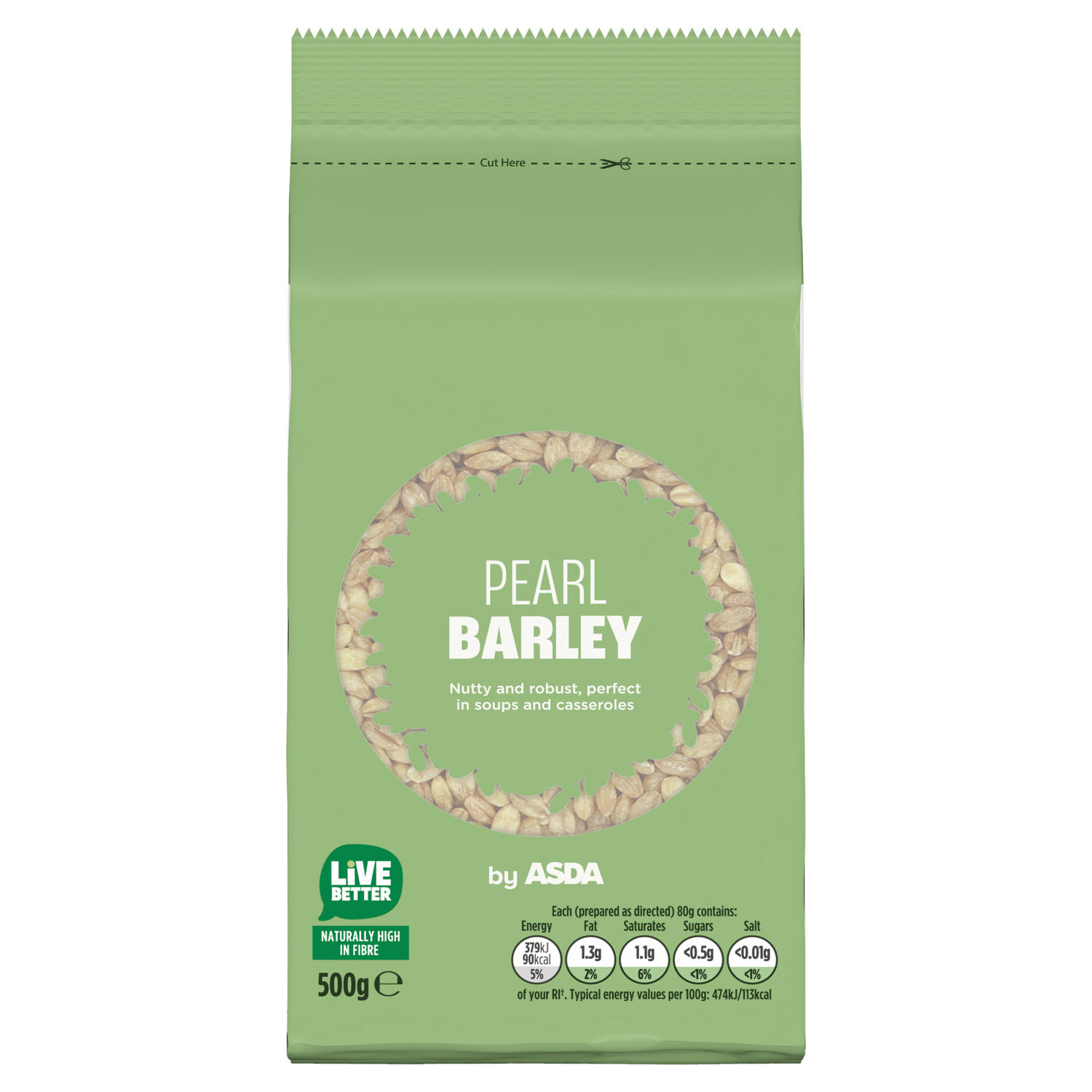 ASDA Pearl Barley Dried Grain 500g