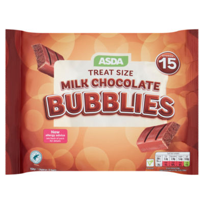 ASDA Treat Size Milk Chocolate Bubblies 150g