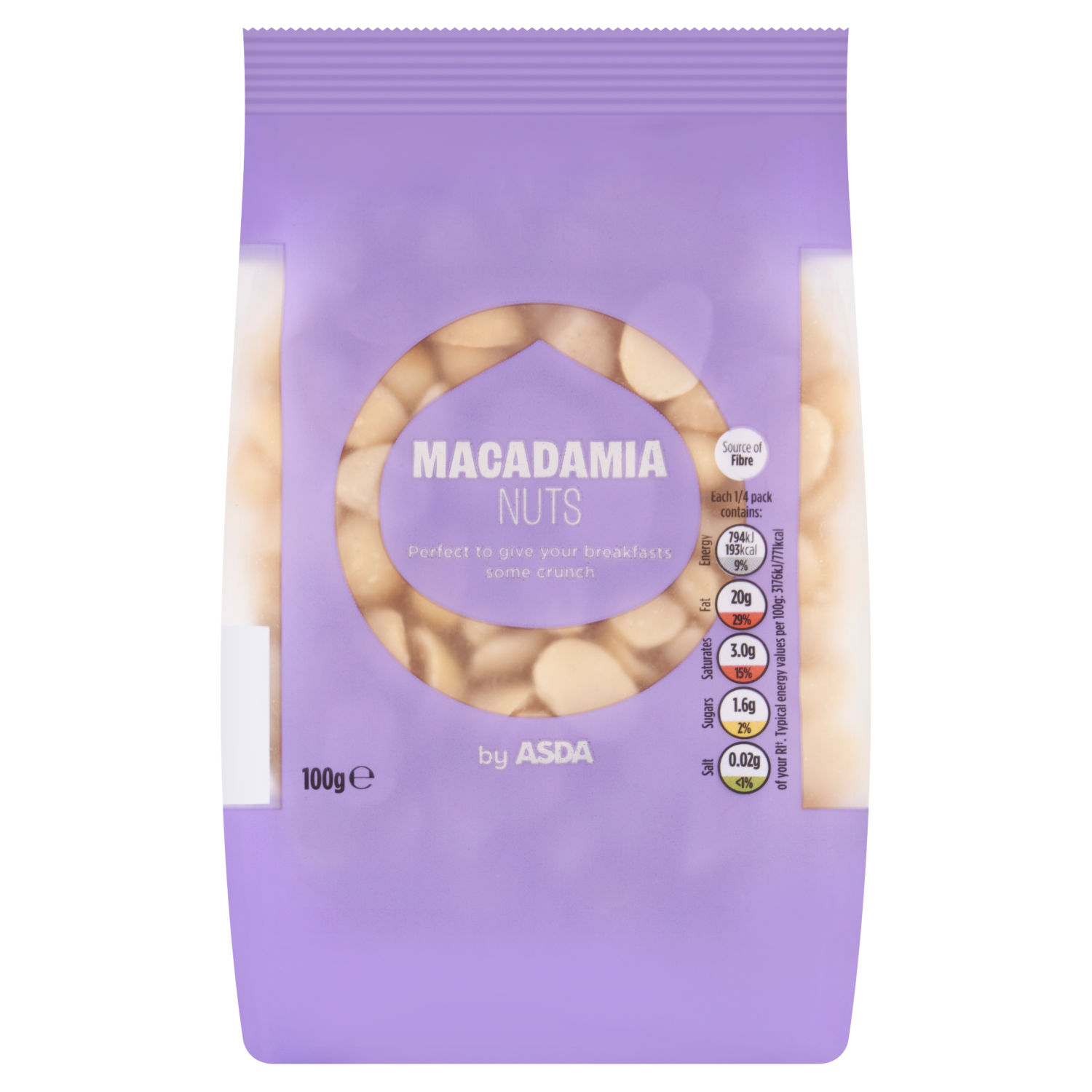 Asda Macadamia Nuts 100g