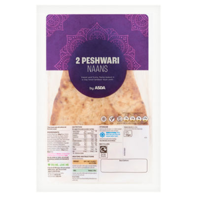 ASDA 2 Peshwari Naans