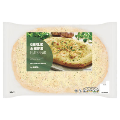 ASDA Garlic & Herb Flatbread 245g