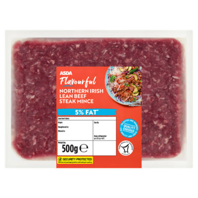 ASDA Flavourful Northern Irish Lean Beef Steak Mince 500g
