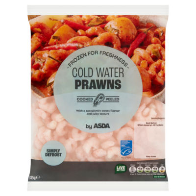 ASDA Cold Water Prawns 325g