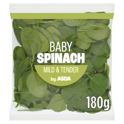 ASDA Mild & Tender Baby Spinach 180g