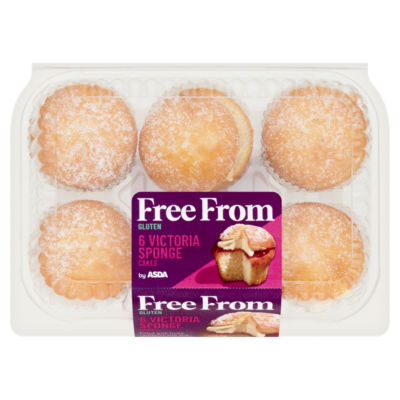 ASDA Free From 6 Victoria Sponge Cakes