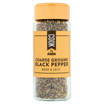 COOK by ASDA Cook by  Coarse Ground Black Pepper 45g