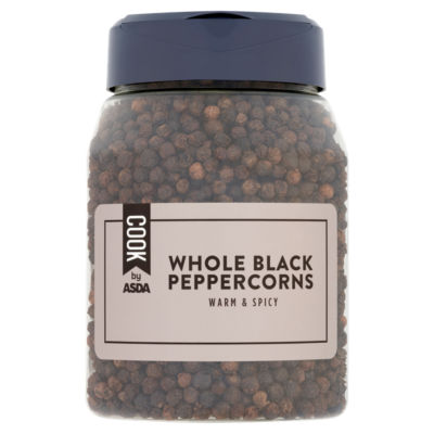 COOK by ASDA Cook Whole Black Peppercorns 250g
