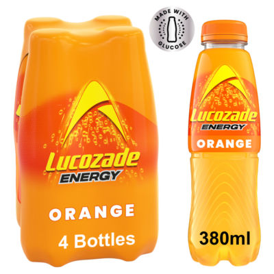 Lucozade Energy Orange 4 X 380Ml