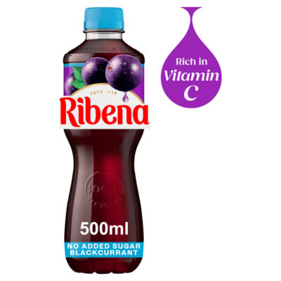 Ribena Blackcurrant Juice Drink No Added Sugar 500Ml