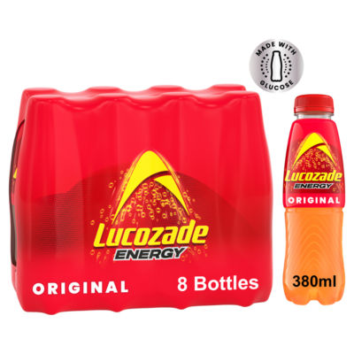 Lucozade Orange/Yellow Energy Original 8 X 380Ml - Image 2