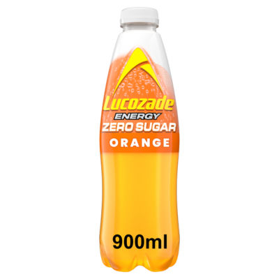 Lucozade Energy Zero Sugar Drink Orange 900Ml