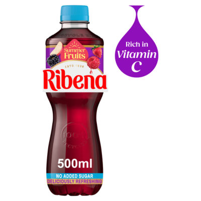 Ribena Summer Fruits No Added Sugar Juice Drink 500ml