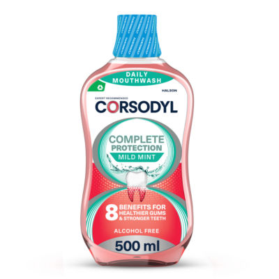 Corsodyl Daily Complete Protection Mouthwash - Mild Mint 500ml