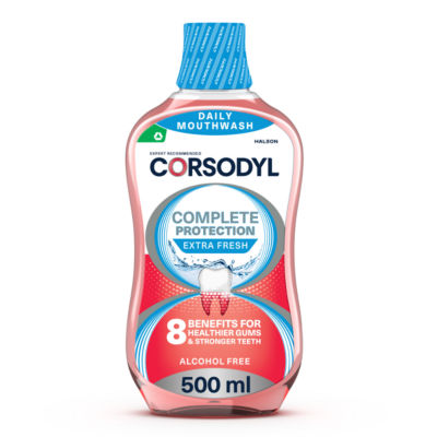 Corsodyl complete protection gum care mouthwash extra fresh
