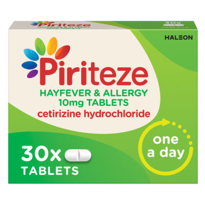 Piriteze Hayfever & Allergy Relief Film Coated Tablets 30s