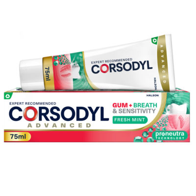 Corsodyl Gum+ Breath & Sensitivity Toothpaste 75ml