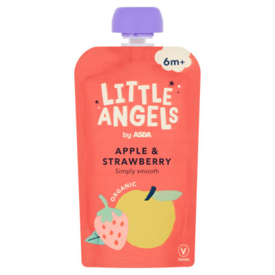 LITTLE ANGELS by ASDA Little Angels Apple & Strawberry 6m+ 120g