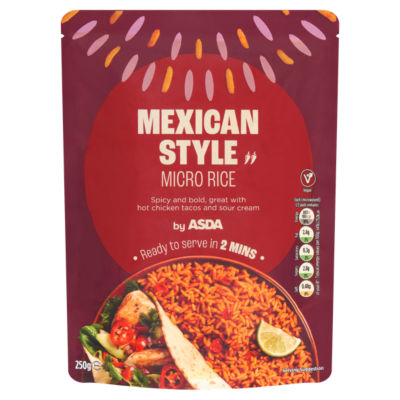 ASDA Mexican Style Micro Rice 250g