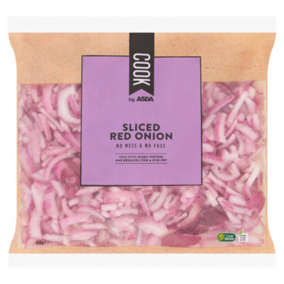 ASDA Sliced Red Onion 650g