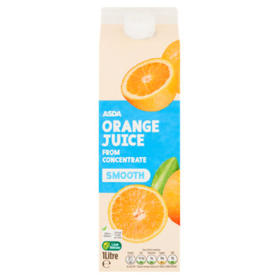 ASDA Smooth Orange Juice from Concentrate 1 Litre
