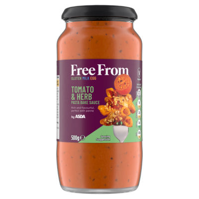 ASDA Free From Free From by  Tomato & Herb Pasta Bake Sauce 500g