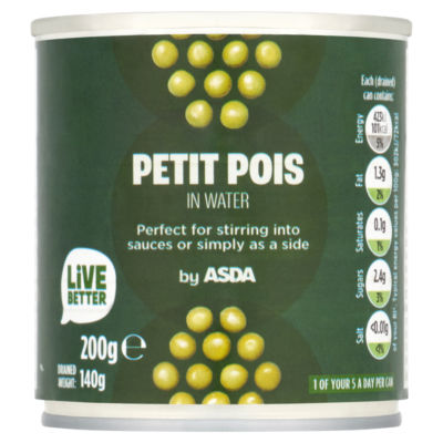 ASDA Petit Pois in Water 140g