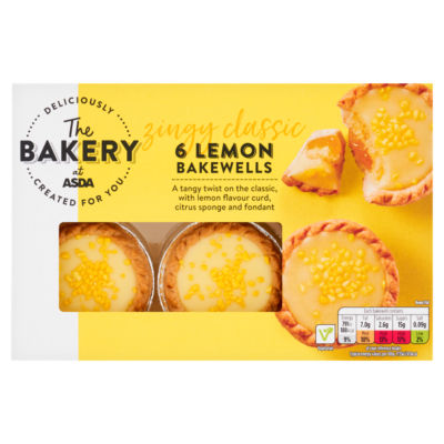 The BAKERY at ASDA The Bakery 6 Lemon Bakewells